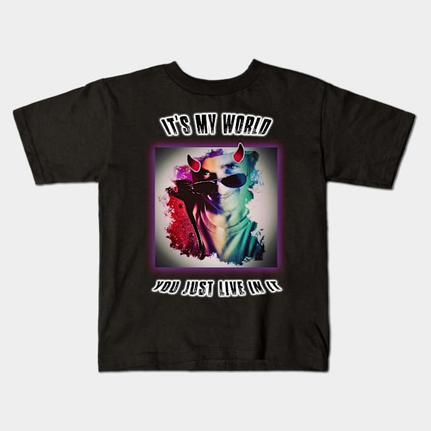 My World (The G.O.A.T) Kids T-Shirt by Beastmode9000